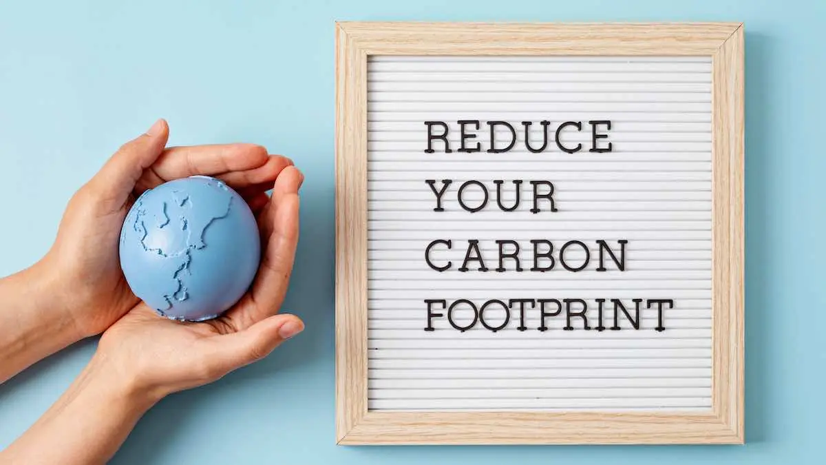 reduce your carbon footprint poster